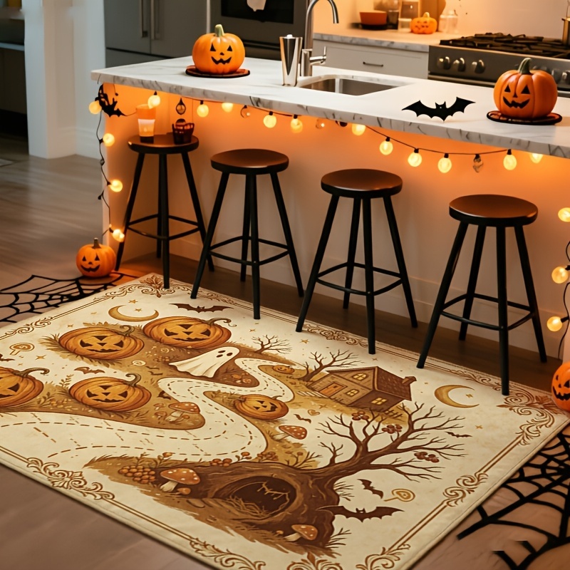 Commercial Printing House - Tapis rectangulaire vintage style carte pour