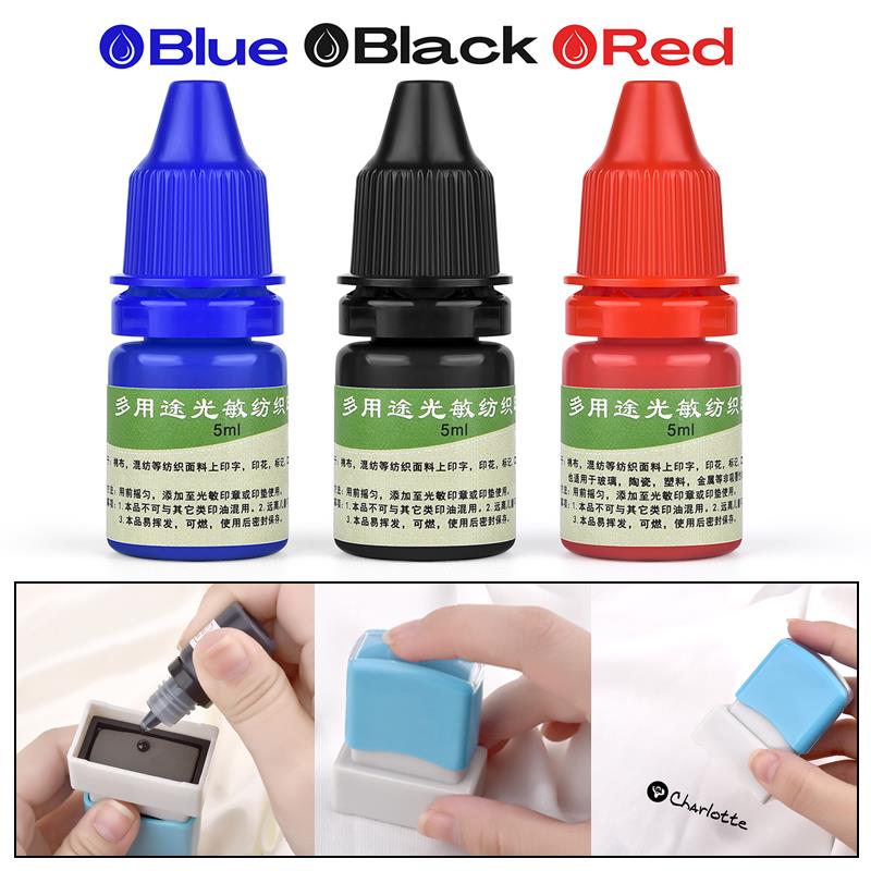 Direct To Garment Ink - Encre pour vêtements textiles, 5ml, bleu,