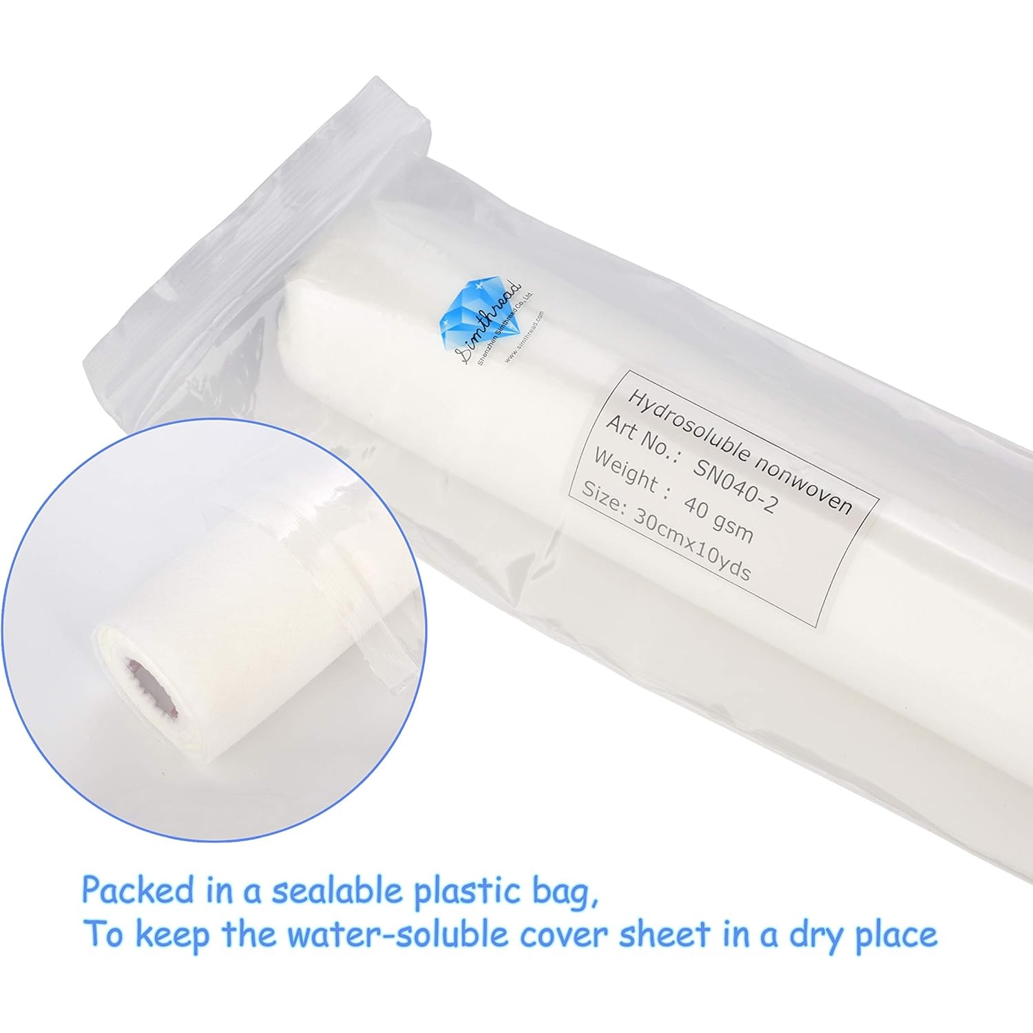 Simthread Non tissé Soluble da - Embroidery Stabilizer Backing avis et prix