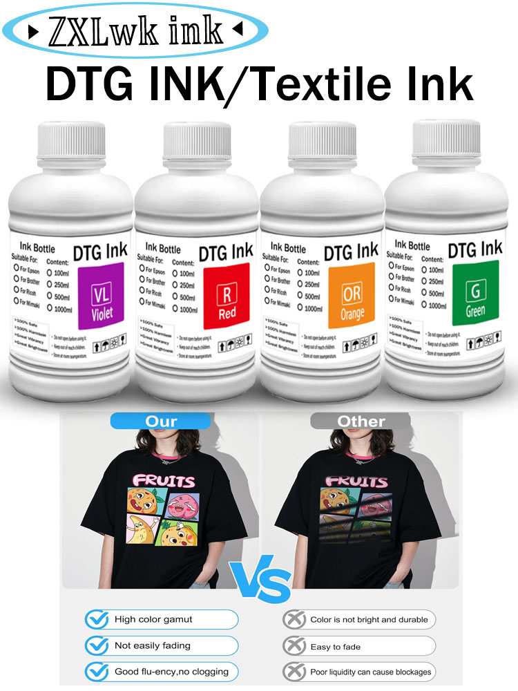 Encre DTG 250ML pour imprimant - Direct To Garment Ink avis et prix