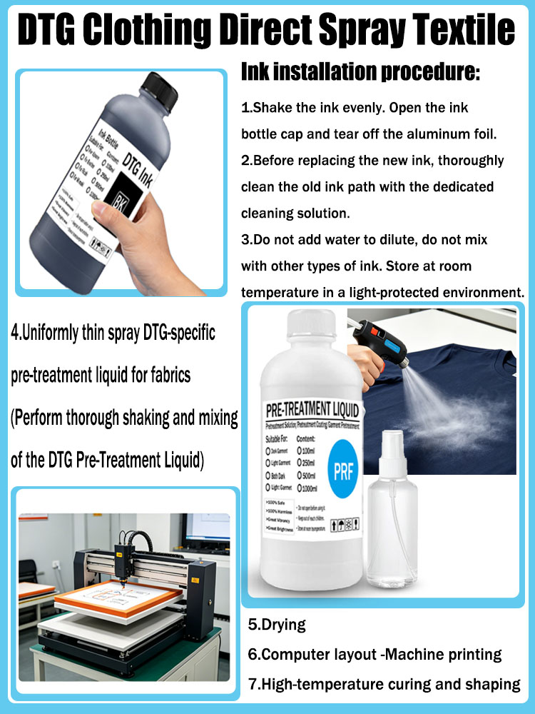 Encre DTG 250ML pour imprimant - Direct To Garment Ink avis et prix
