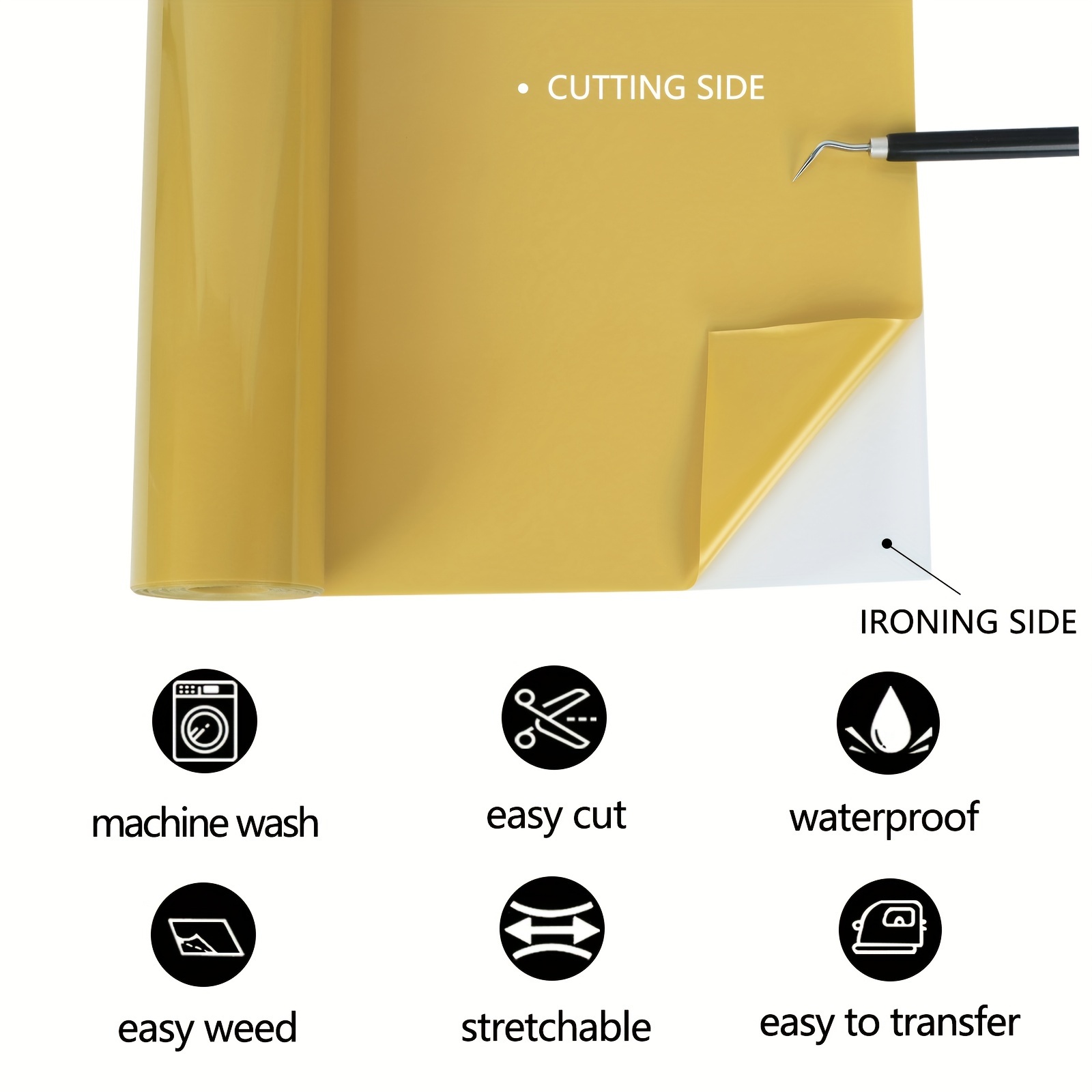 Vinyle thermocollant HTV avec  - Heat Transfer Vinyl Roll avis et prix