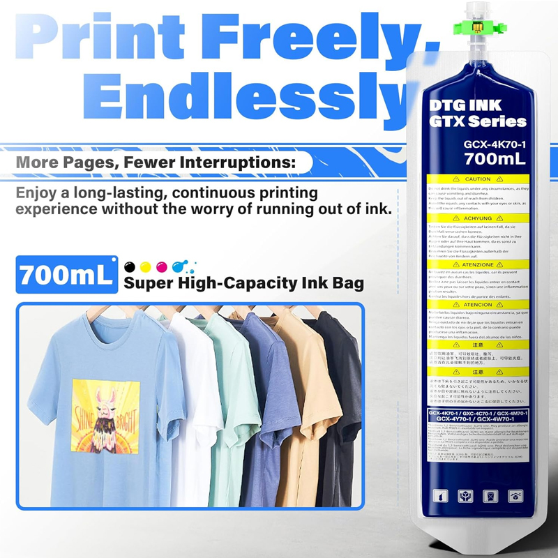 Sac d'encre Textile GTX DTG 70 - Direct To Garment Ink avis et prix