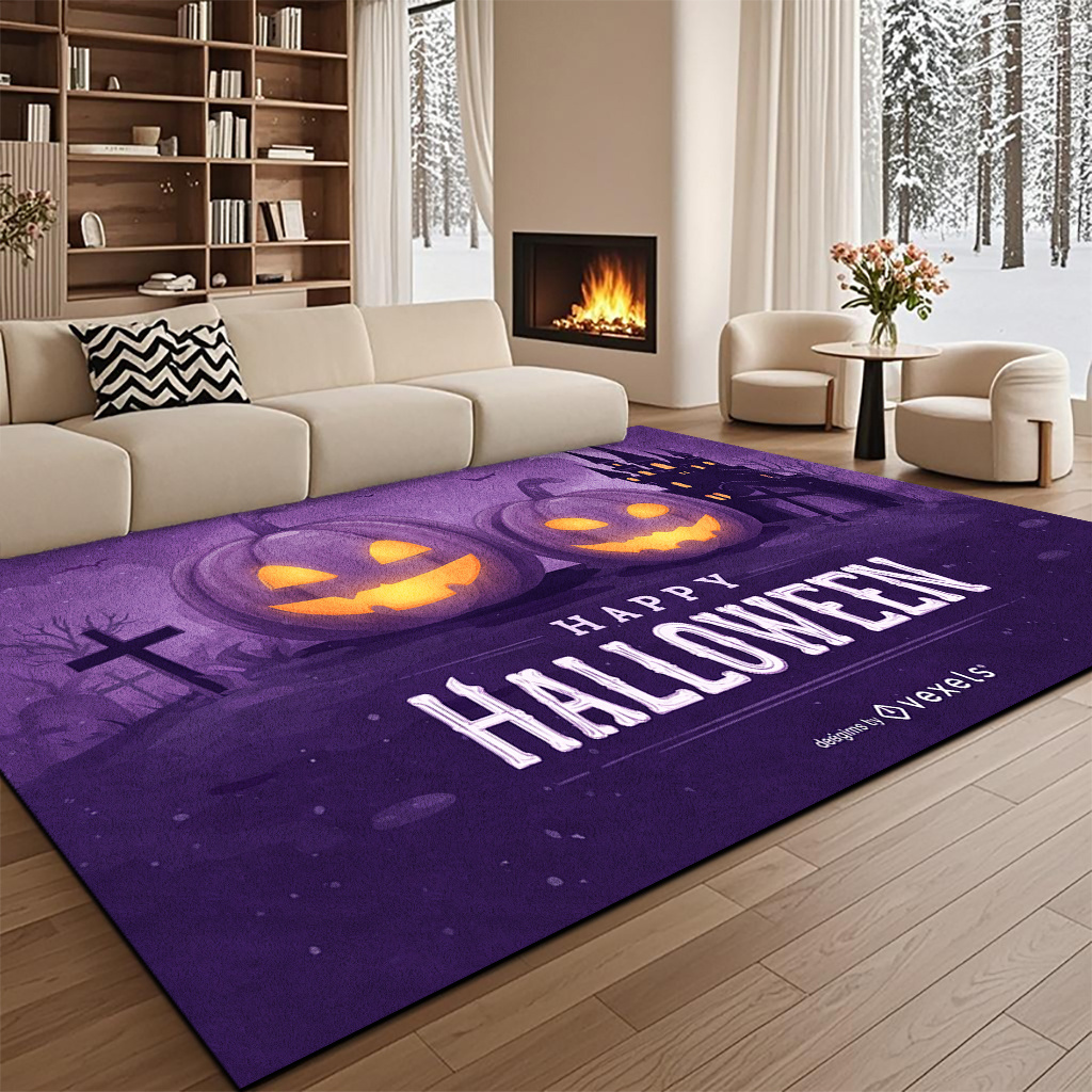 Tapis rectangulaire violet pou - Commercial Printing House avis et prix