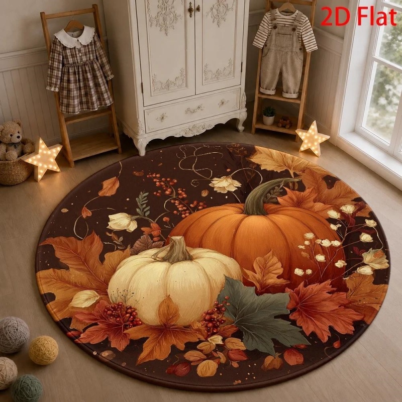 Tapis rond d'Halloween avec mo - Commercial Printing House avis et prix