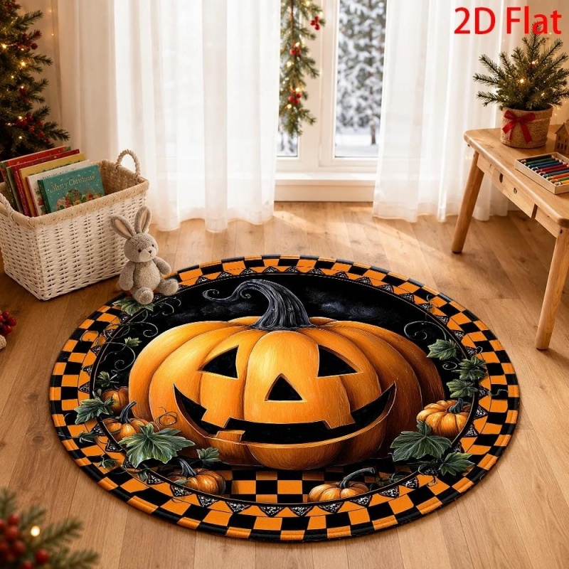 Tapis rond d'Halloween avec mo - Commercial Printing House avis et prix